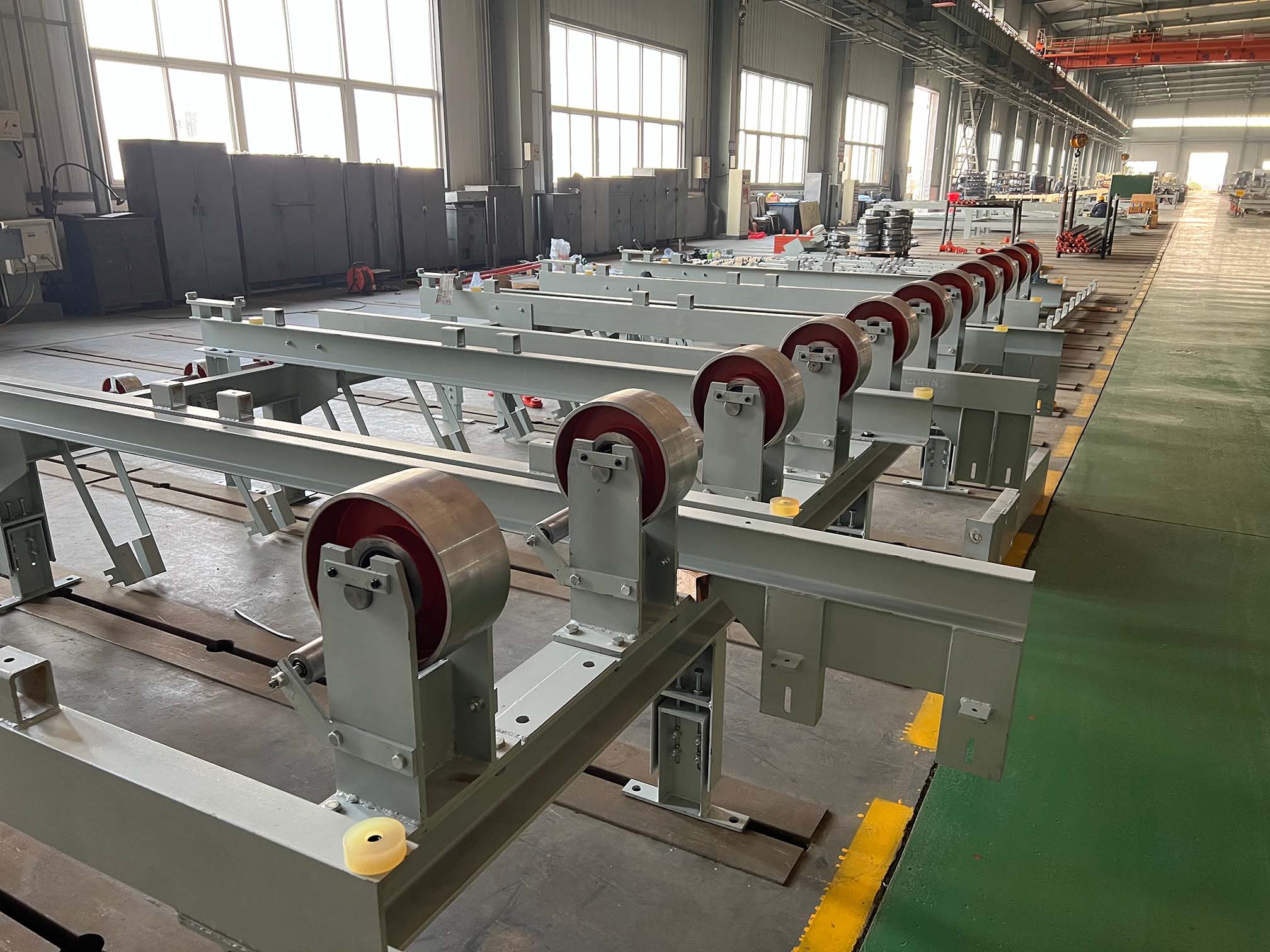 Gypsum board production line equipment enters assembly stage